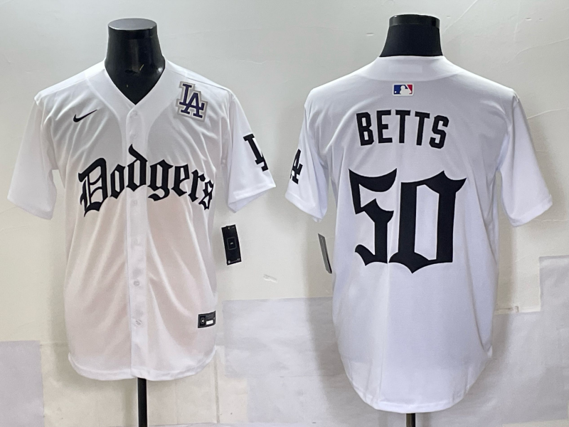 Men Los Angeles Dodgers #17 Ohtani white Nike 2025 MLB jersey 002->los angeles dodgers->MLB Jersey